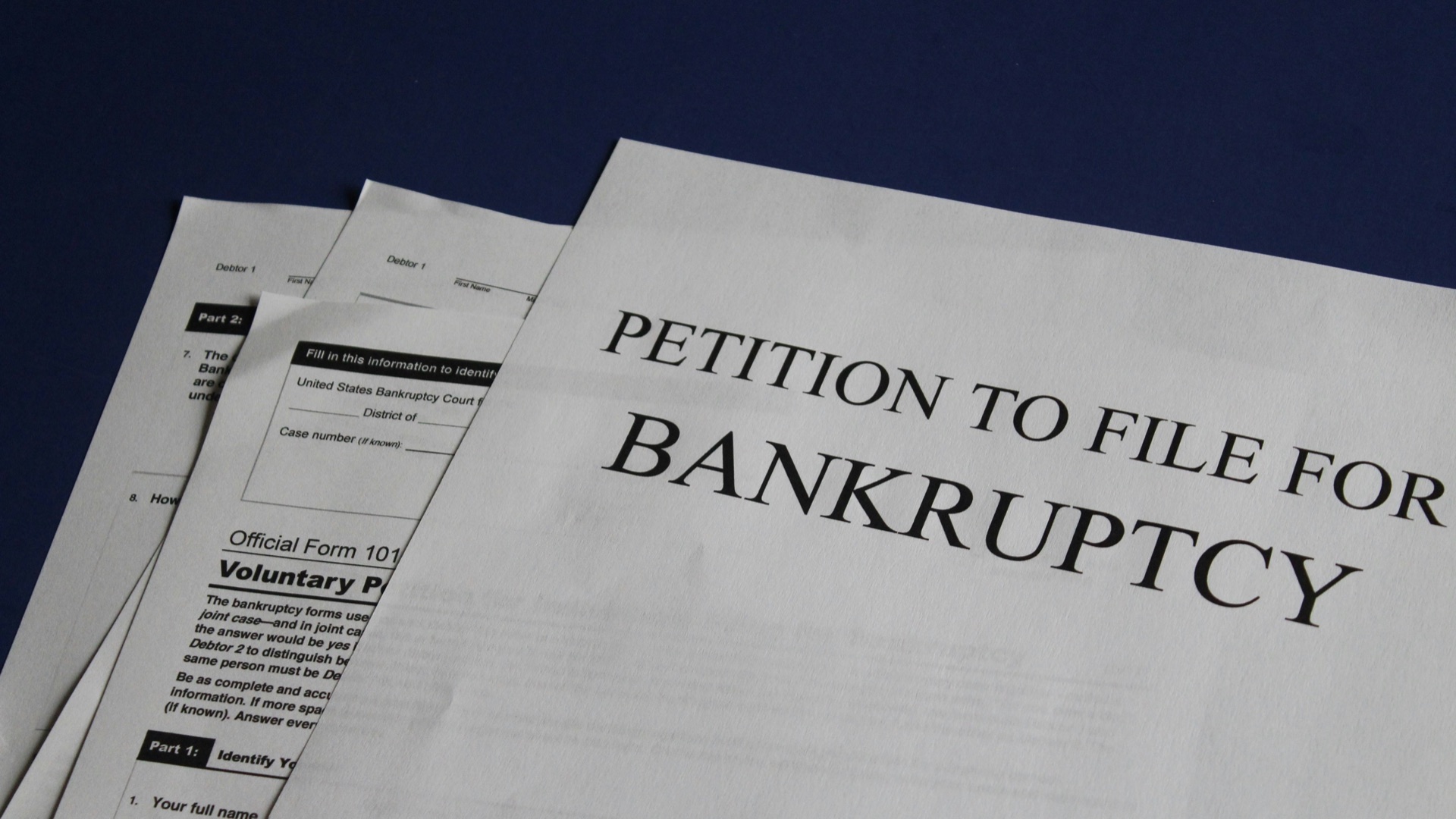 Corporate Bankruptcy Banner